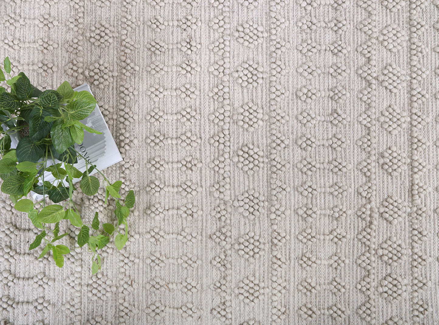 Kaiden Fine Tribal Natural Wool Rug