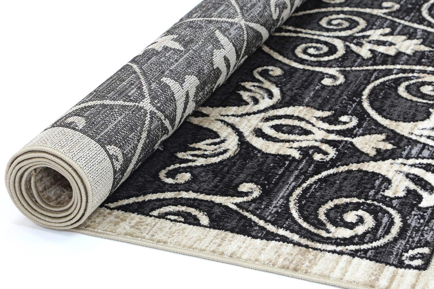 Aryana Vines Grey Beige Rug
