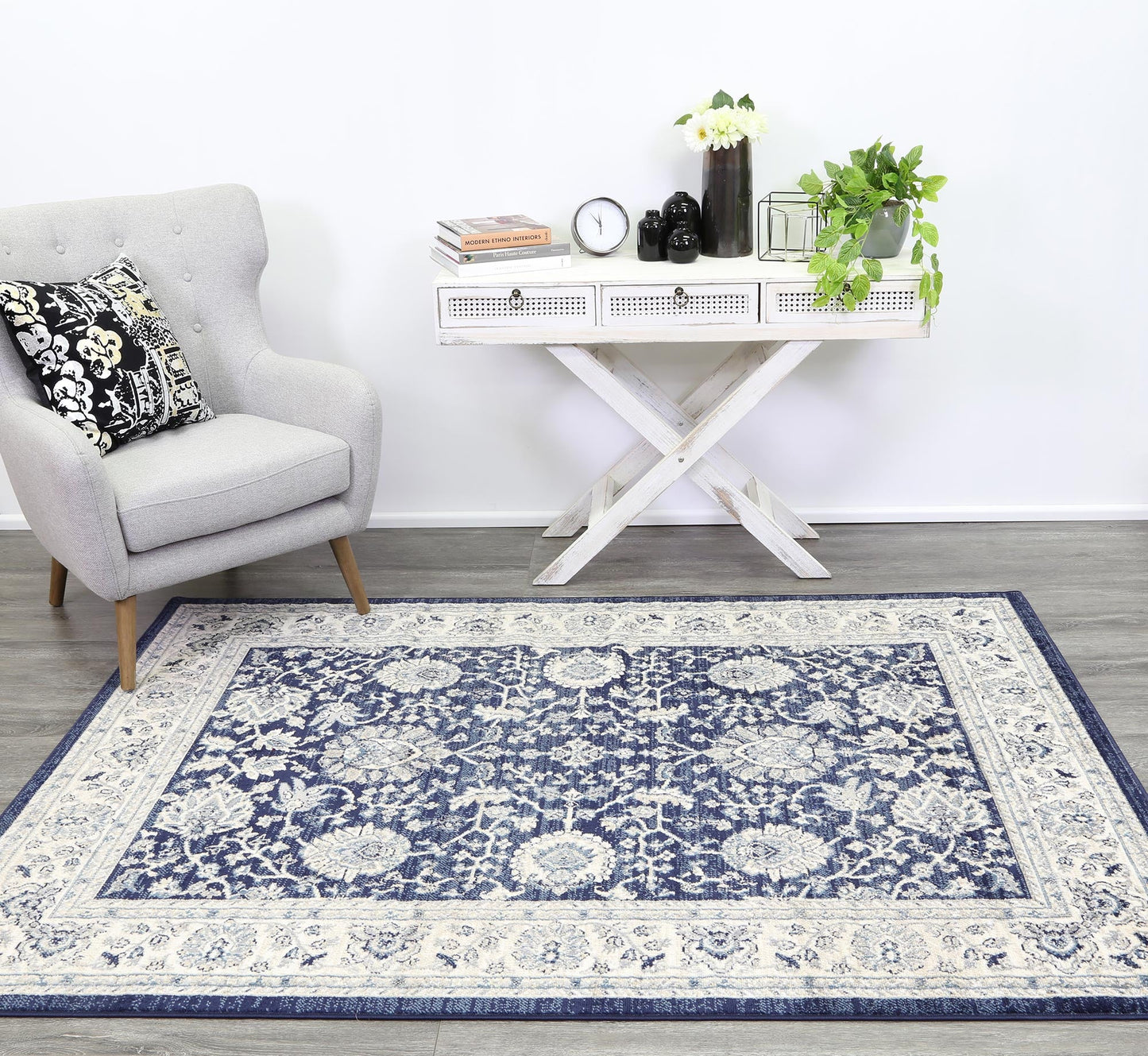 Aryana Ziegler Navy Rug