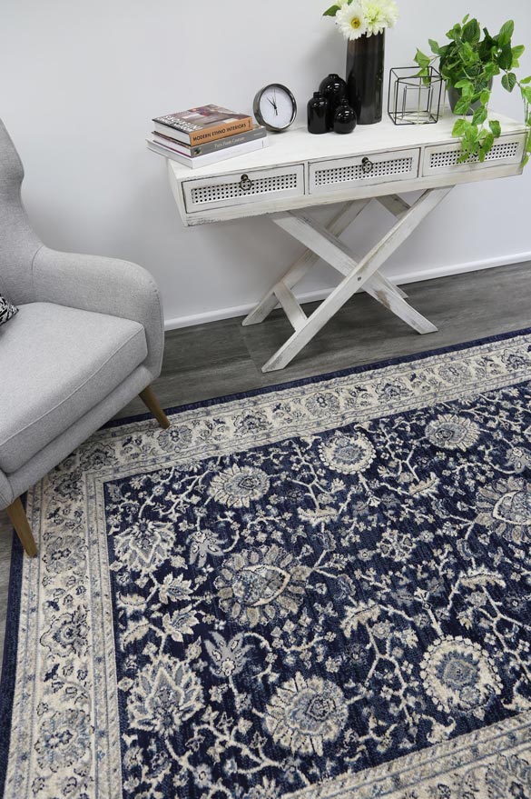 Aryana Ziegler Navy Rug