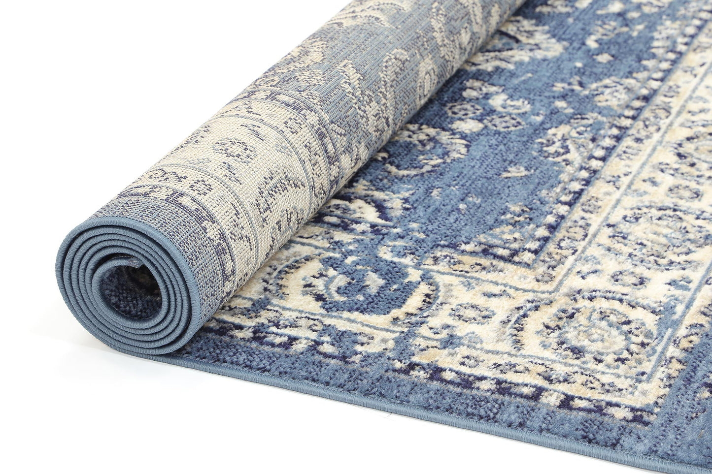 Aryana Ziegler Distressed Navy Rug