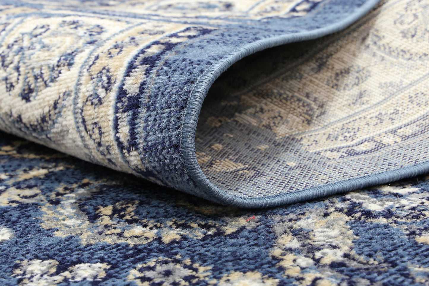 Aryana Ziegler Distressed Navy Rug