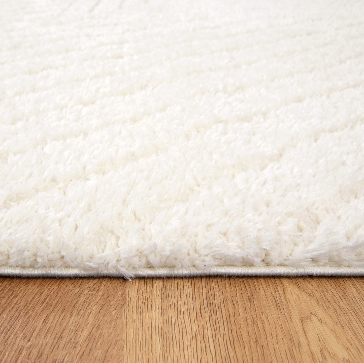 Authentic Modern Cream Shag Rug