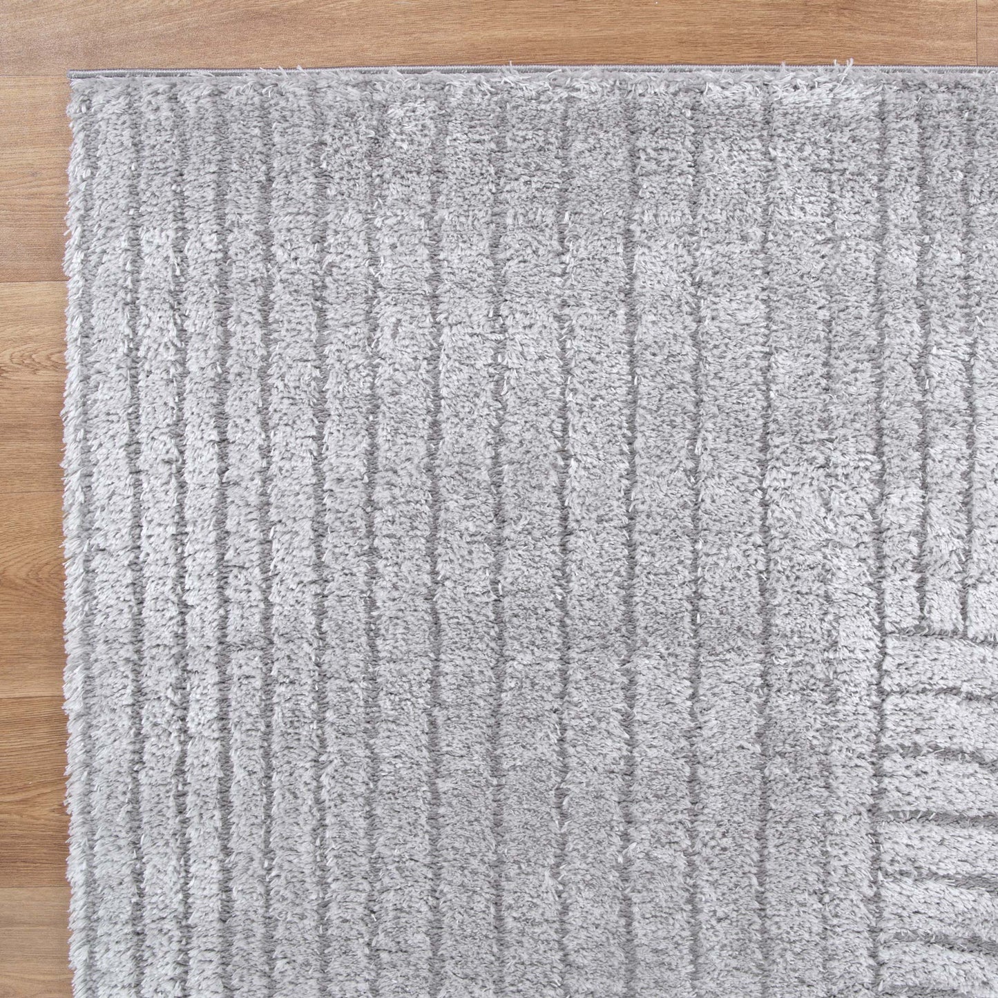 Authentic Silver Shag Rug