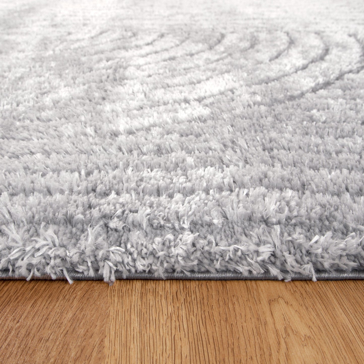 Authentic Silver Shag Rug