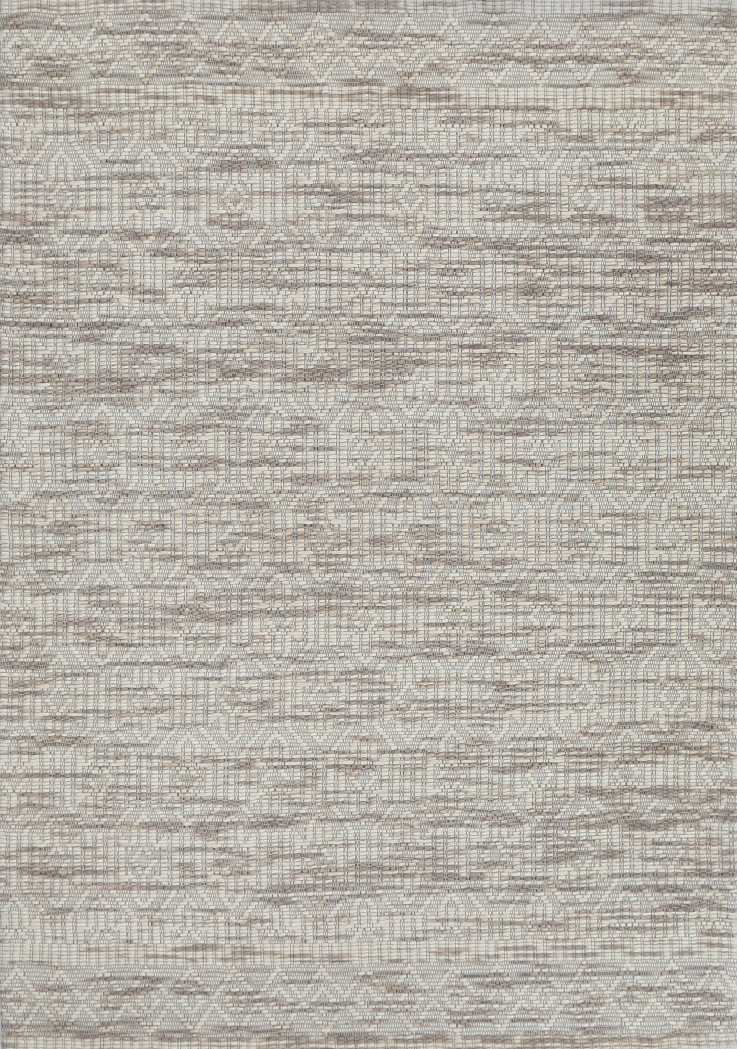 Wynter Geometric Beige Wool Rug