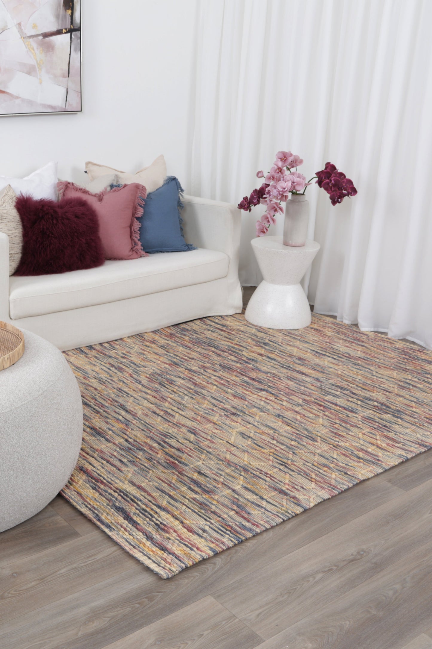 Wynter Latice Multi Wool Rug