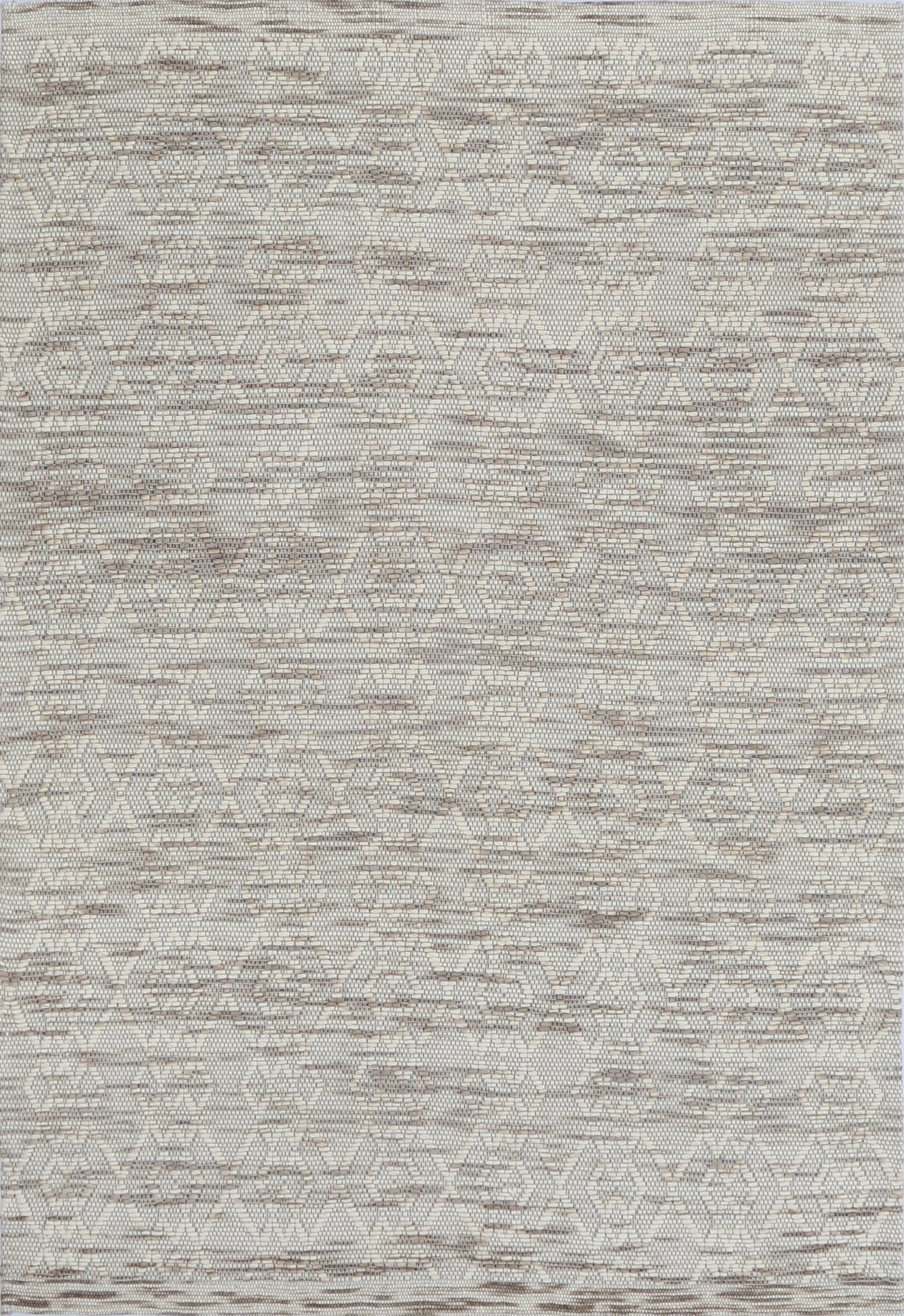 Wynter Diamond Beige Wool Rug