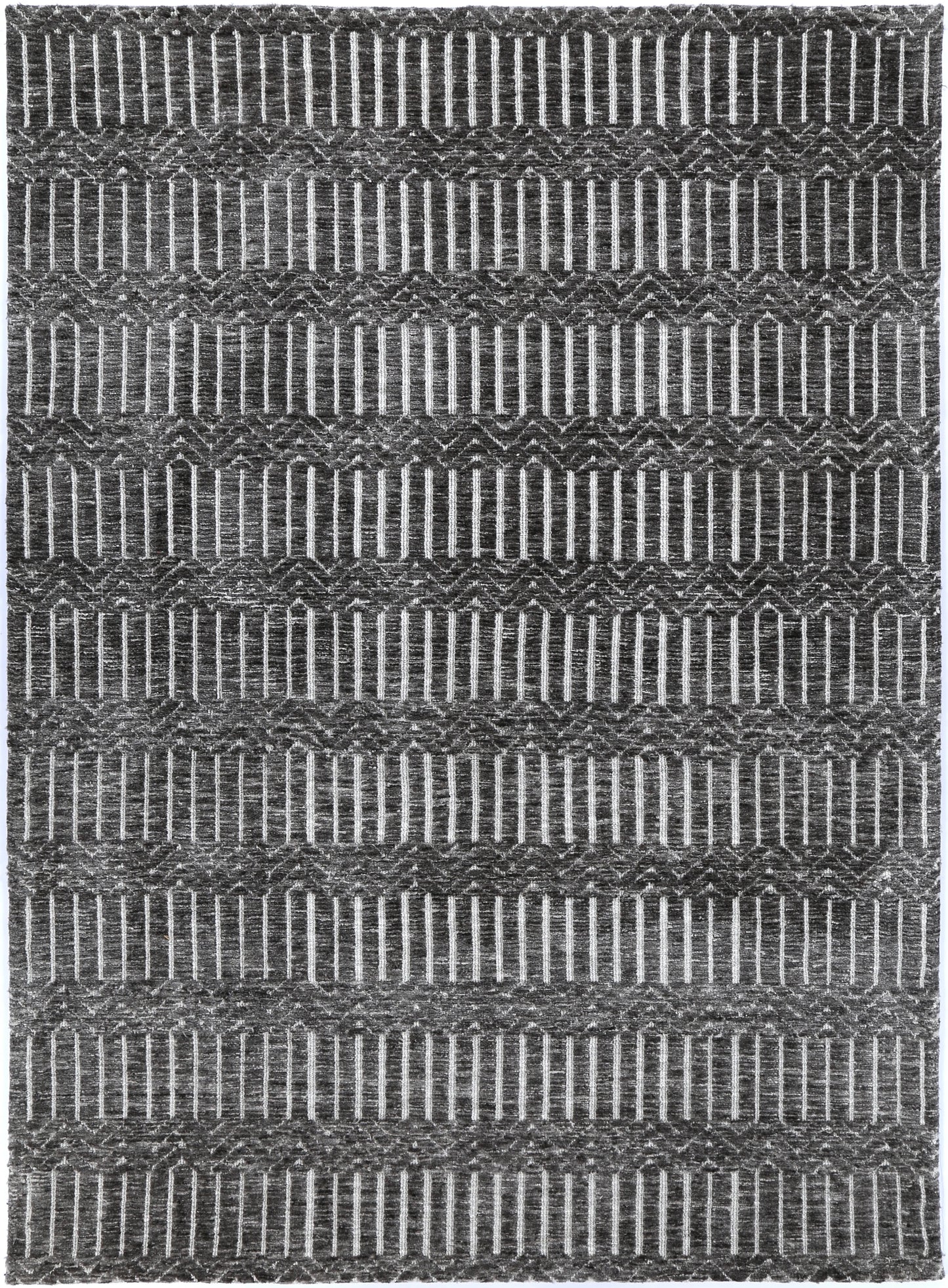 Zara Attari Grey Cotton Blend Rug