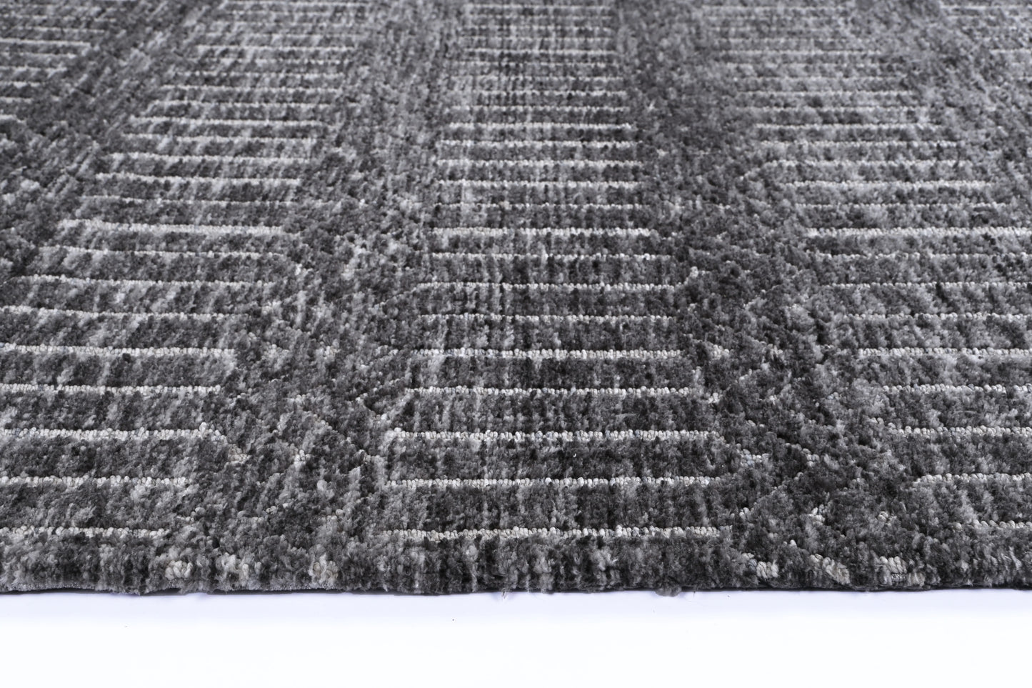 Zara Attari Grey Cotton Blend Rug