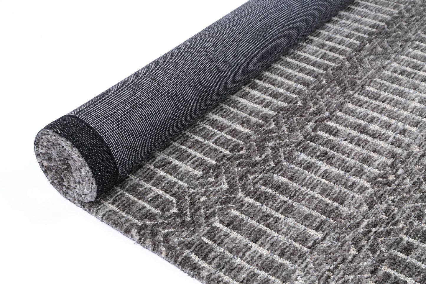 Zara Attari Grey Cotton Blend Rug