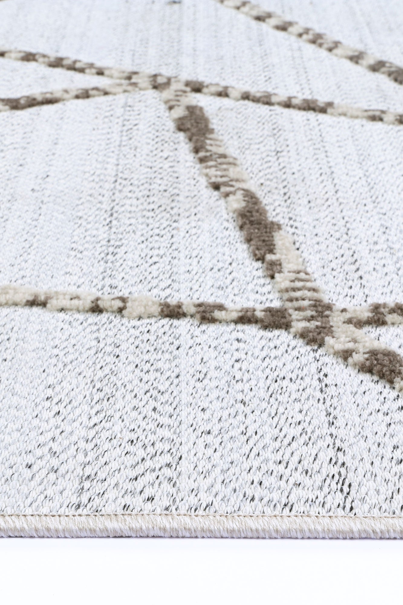 Mars Agros Geometric Cream and Beige Rug