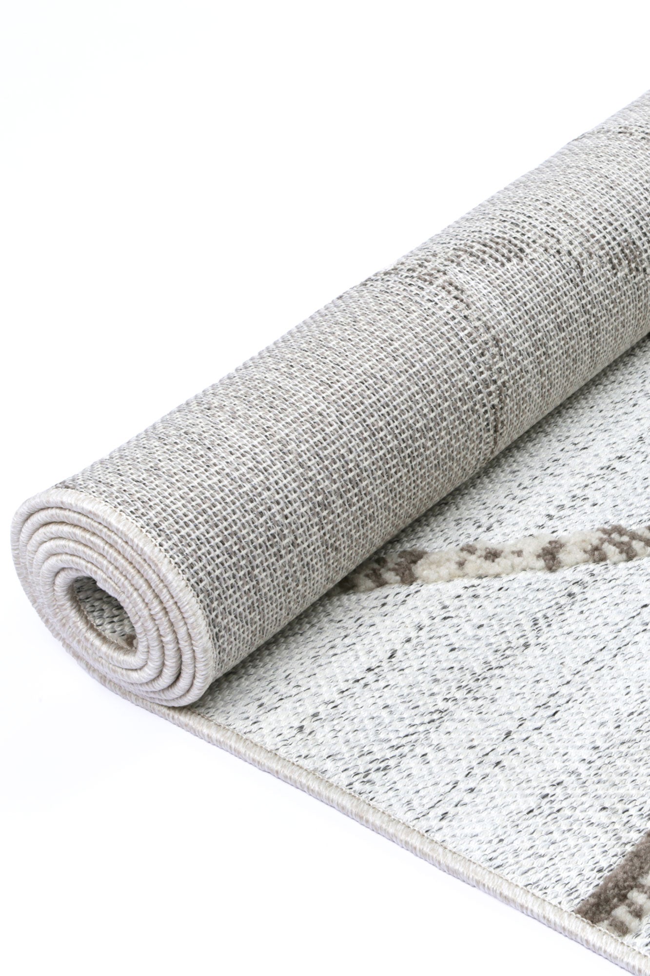 Mars Agros Geometric Cream and Beige Rug