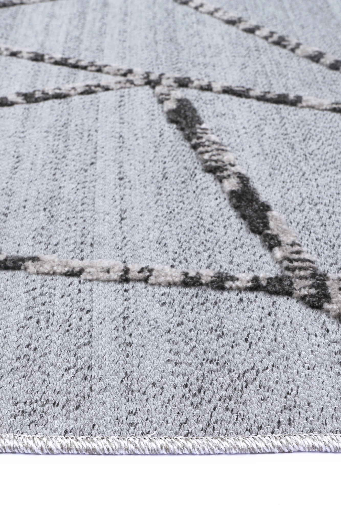 Mars Sparta Geomteric Grey and Ash Rug