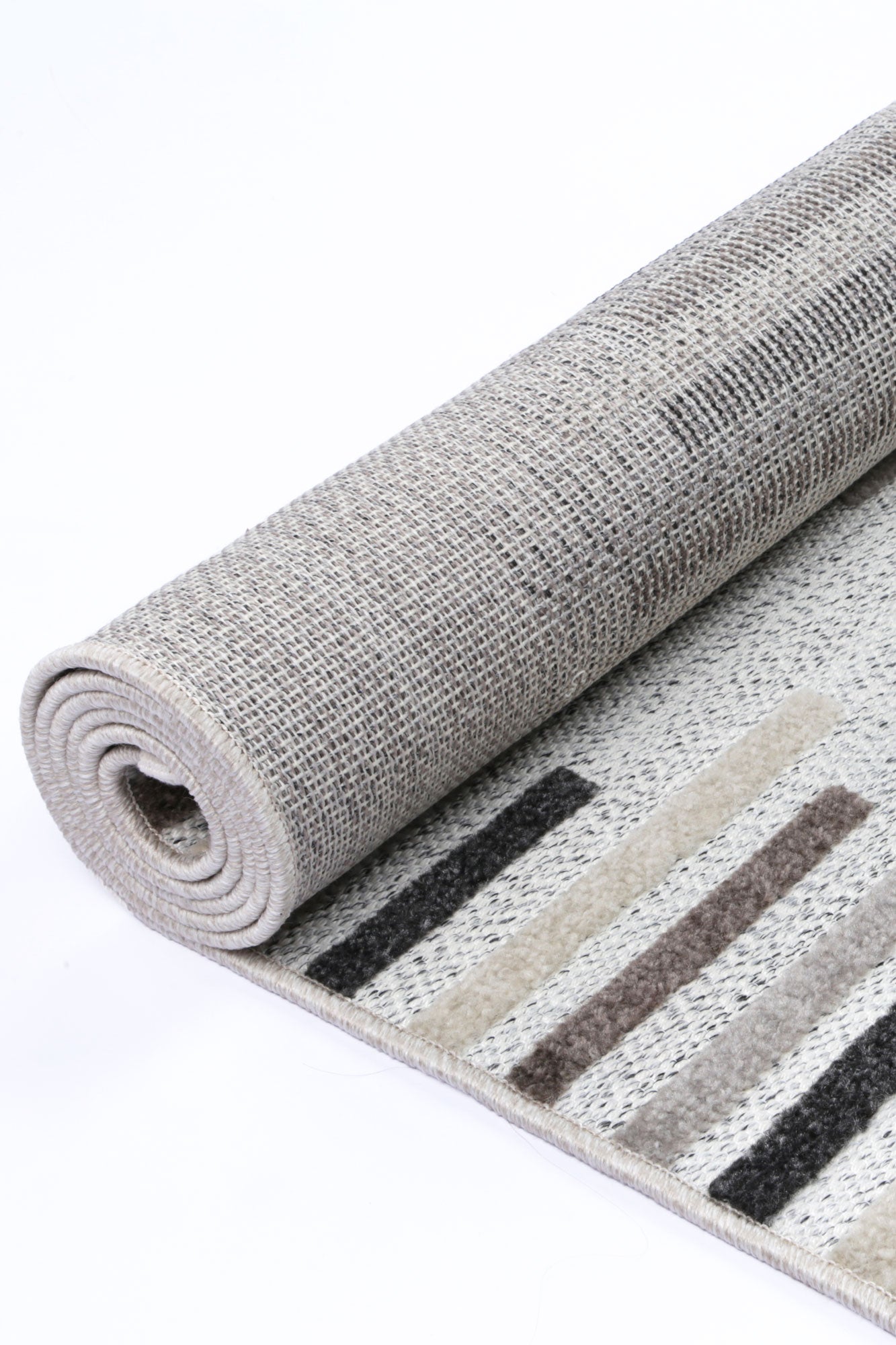 Mars Attica Diamond Stone and Grey Rug