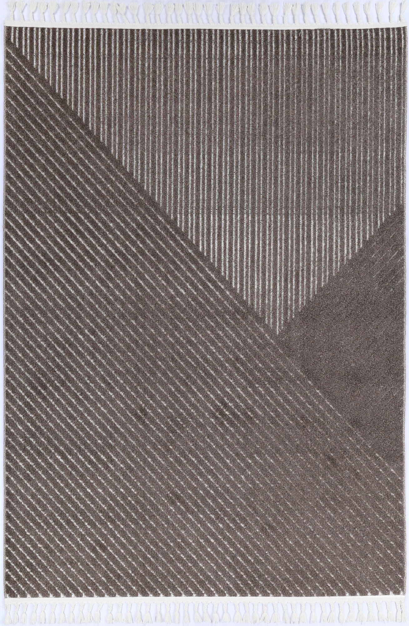 Mars Thasos Overlay Taupe Rug