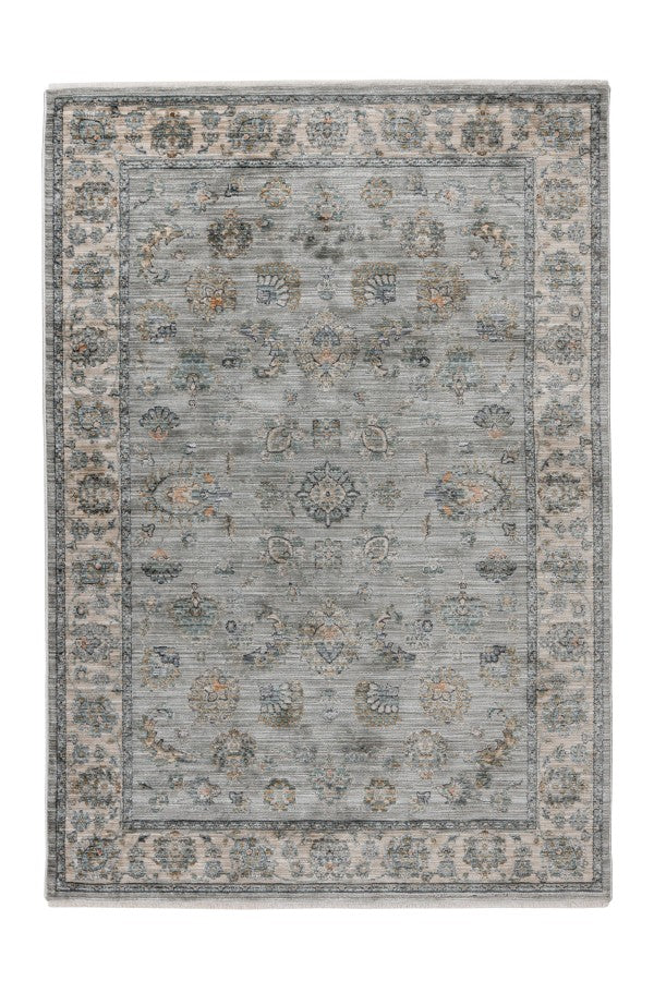 Quimper 702 Silver Vintage Inspired Rug