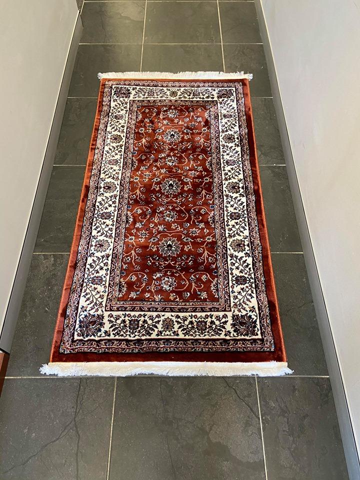 Classic 701 Rust Traditional Rug with Floral Patterns - Lalee Designer Rugs