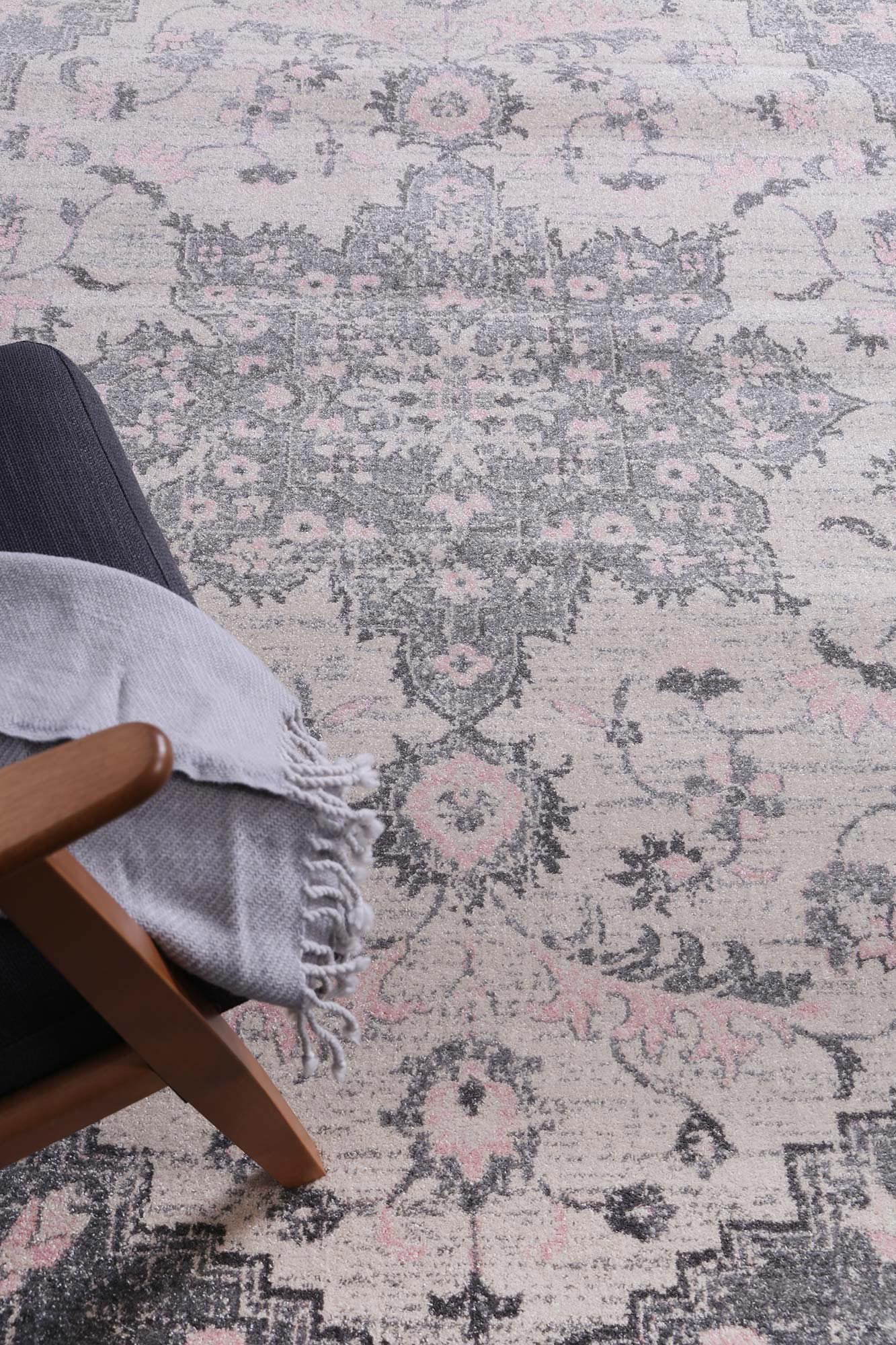 Exquisite Madeleine Grey & Ivory Rug