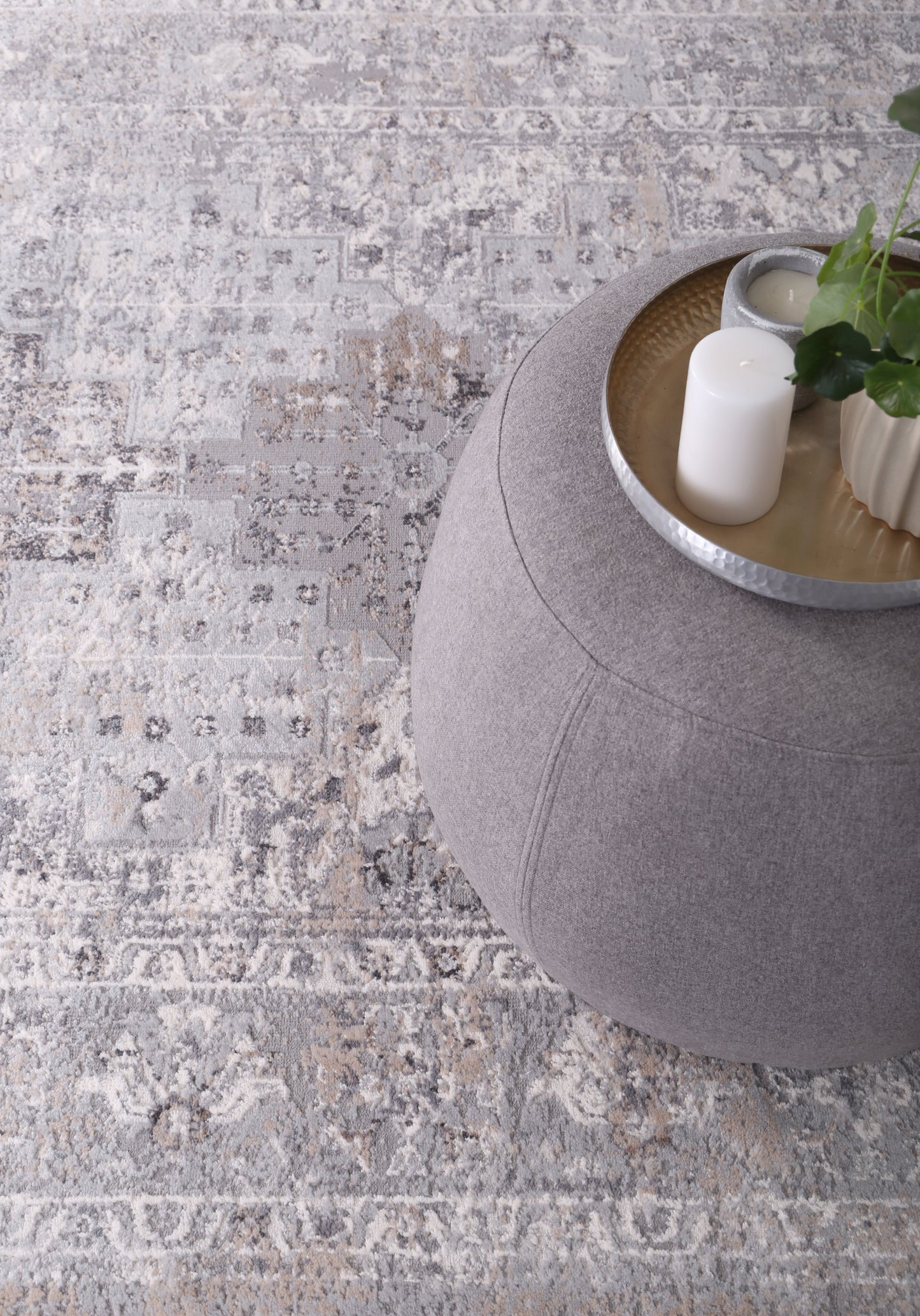 Diamond Transitional Grey Rug