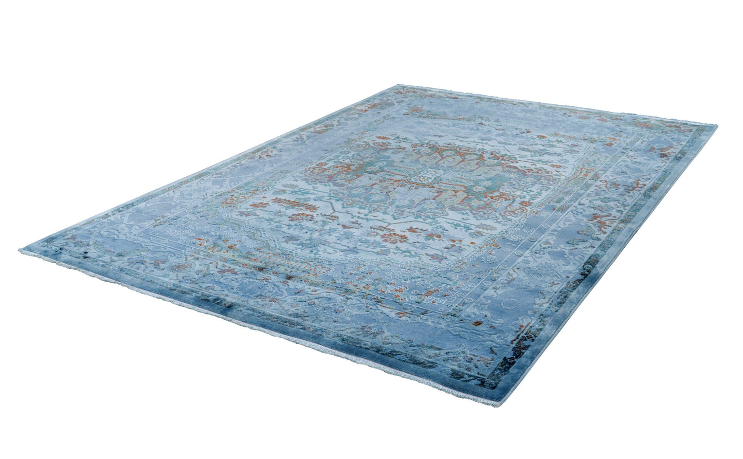 Fashion 900 Blue Transitional Acrylic Rug - Lalee Designer Rugs