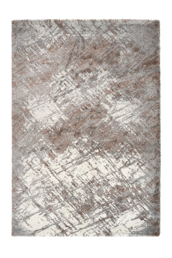 Thick Modern Grey Beige Rug with Jagged Design – Lalee Designer Rugs