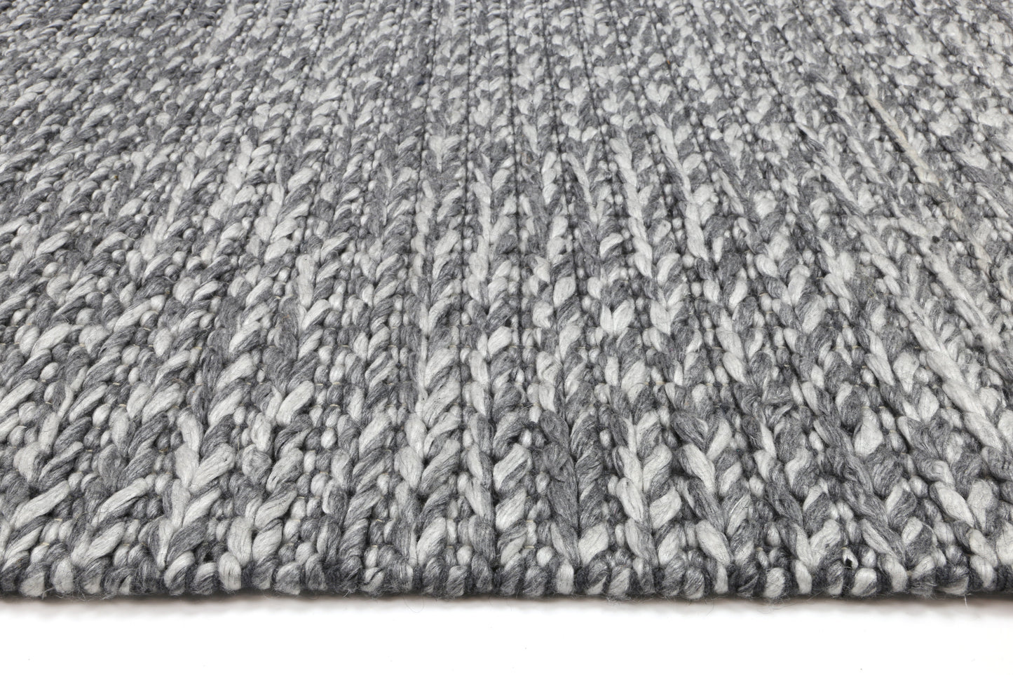 Paradise Cue Charcoal Wool Blend Rug