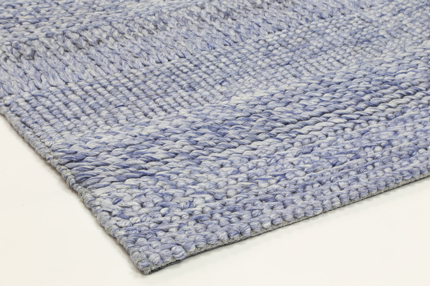 Paradise Grace Blue Wool Blend Rug