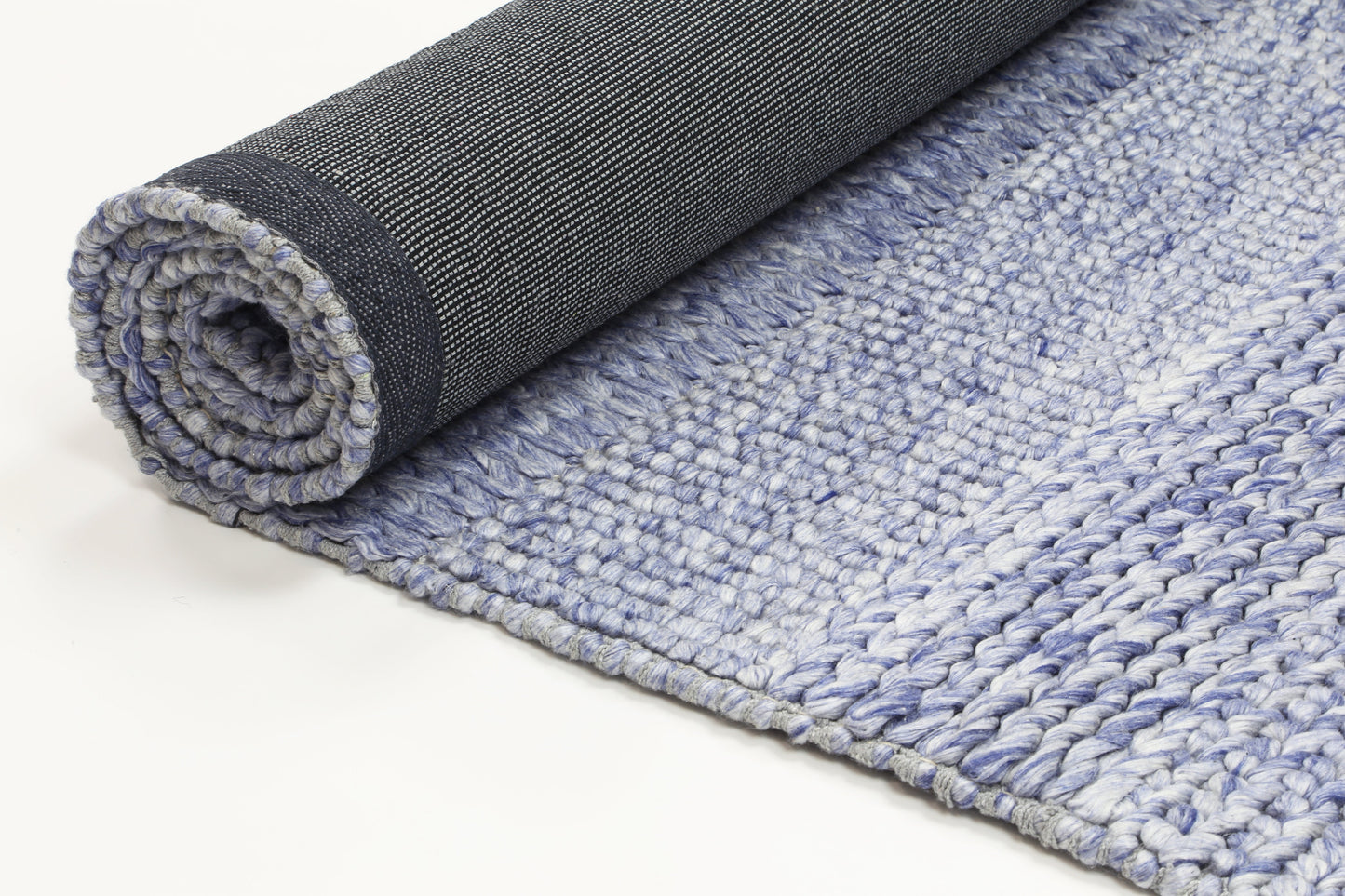 Paradise Grace Blue Wool Blend Rug