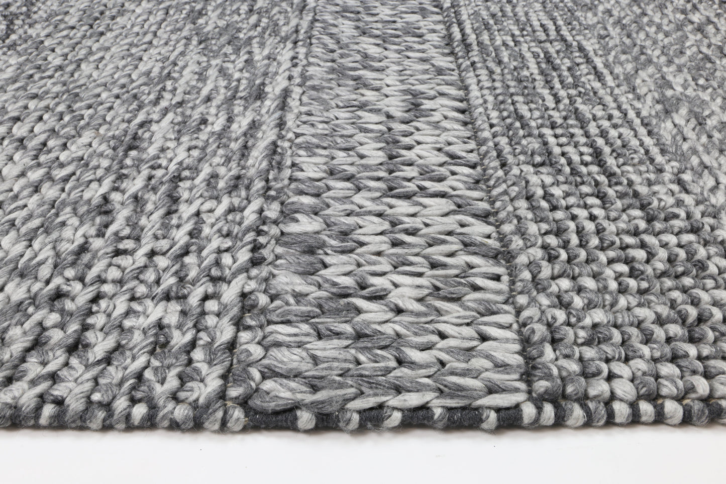 Paradise Grace Charcoal Wool Blend Rug