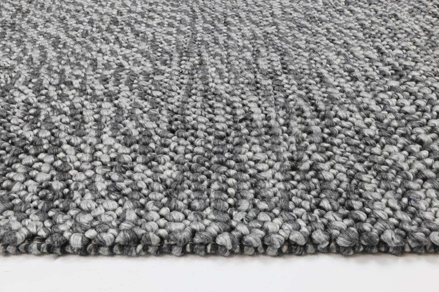 Paradise Loopy Charcoal Wool Blend Rug