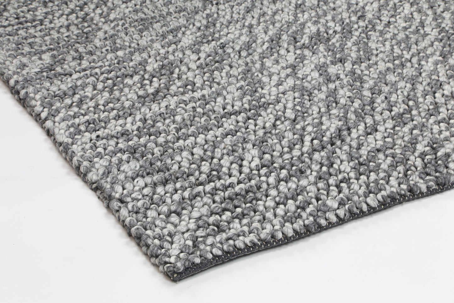 Paradise Loopy Charcoal Wool Blend Rug