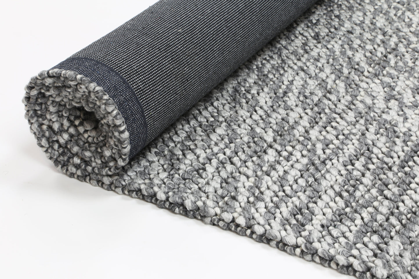 Paradise Loopy Charcoal Wool Blend Rug