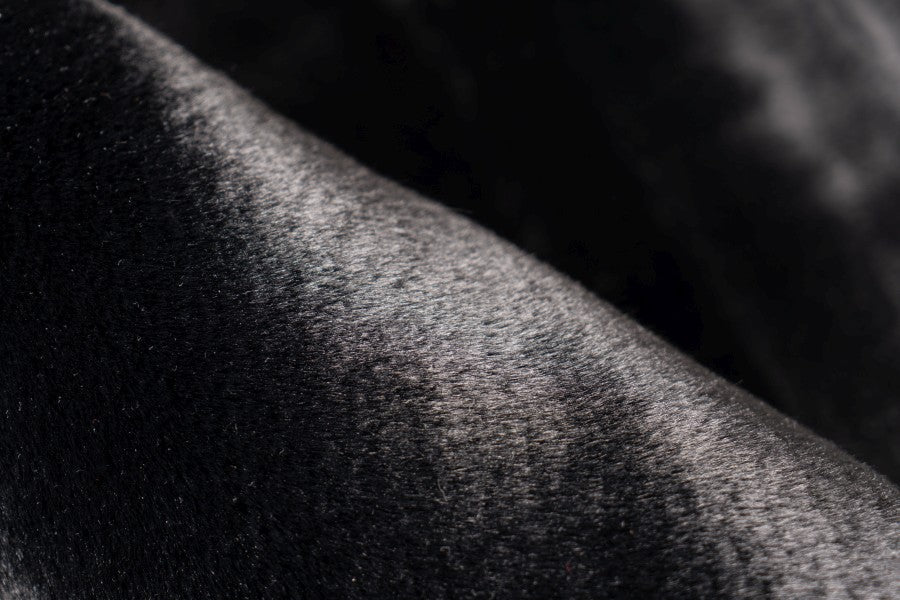 Highland 800 Black Soft Touch Fluffy Rug