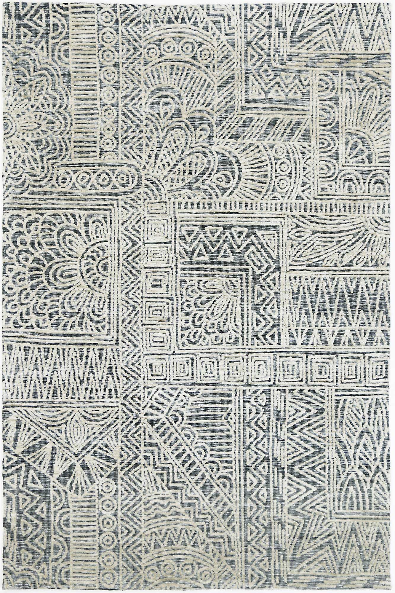 Zara Anthracite Tribal Rug