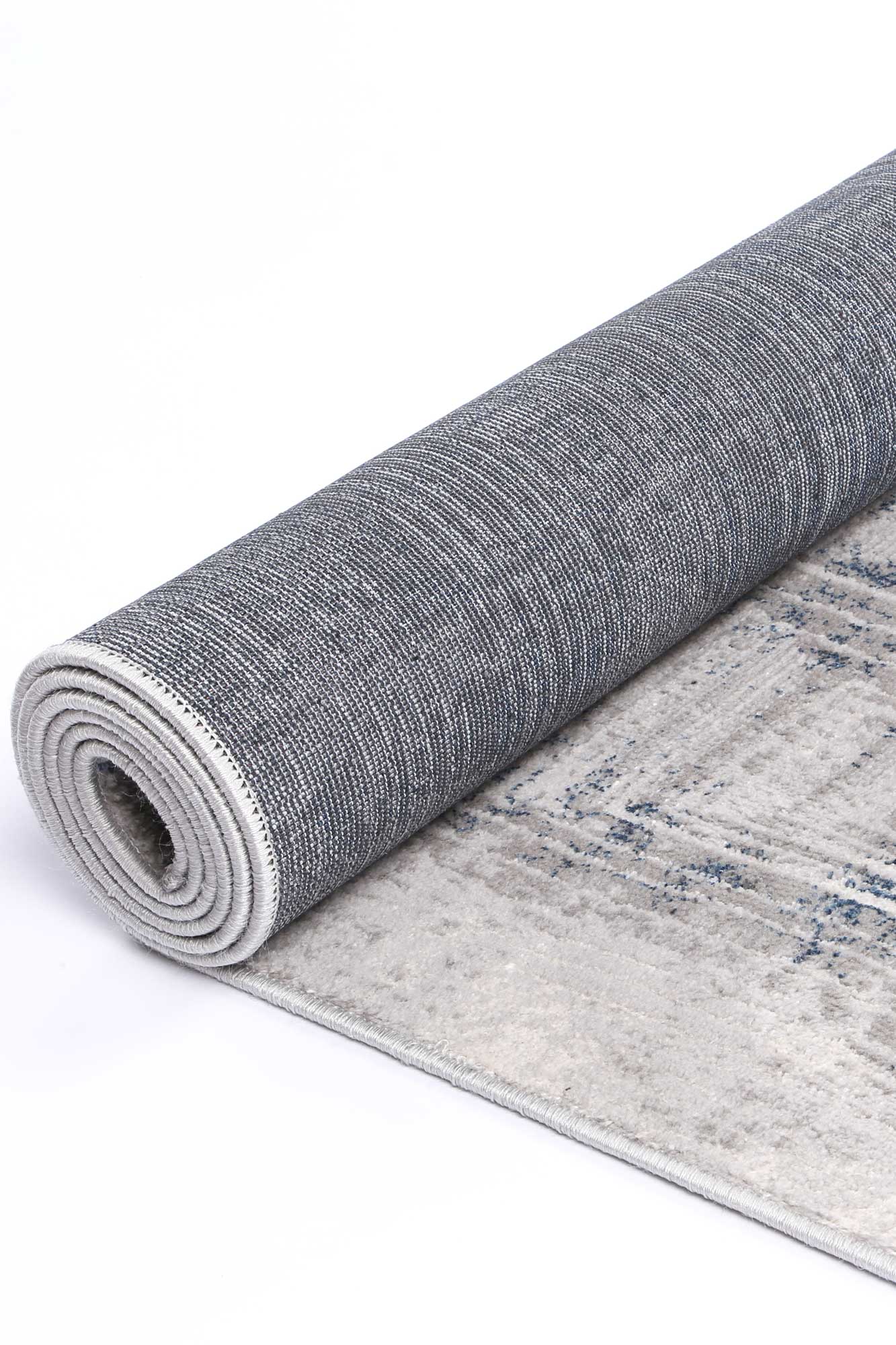 Malo Harlequinn Grey & Blue Geometric Rug