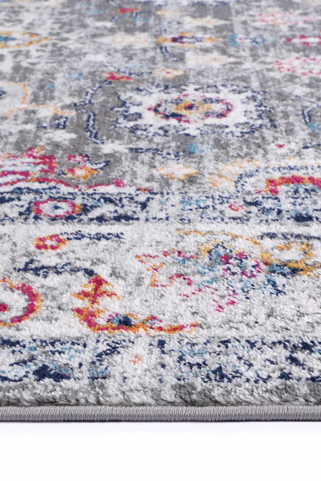 Perth Monaco Grey & Multi Transitional Rug
