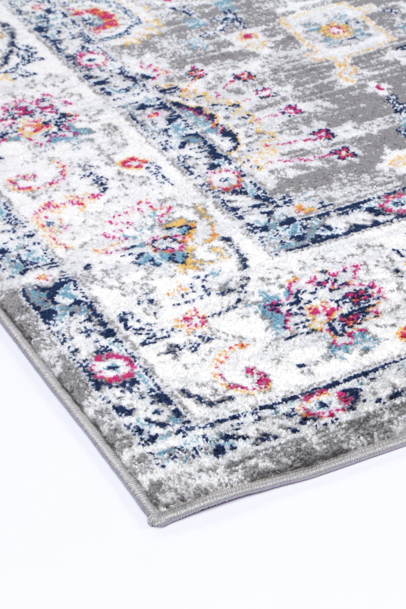 Perth Monaco Grey & Multi Transitional Rug