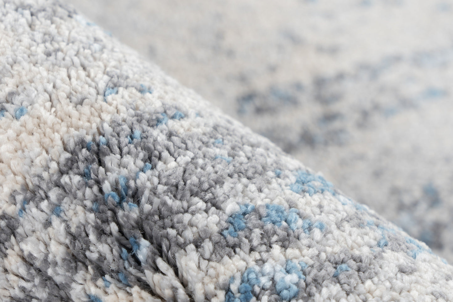 Sensation 501 Thick Modern Blue and Grey Abstract Rug - Lalee Designer Rugs