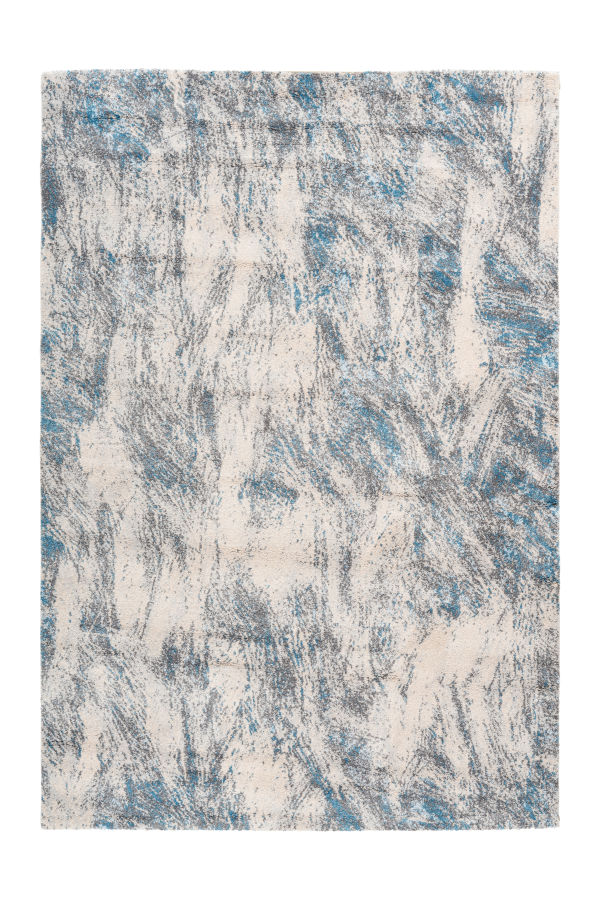 Sensation 501 Thick Modern Blue and Grey Abstract Rug - Lalee Designer Rugs