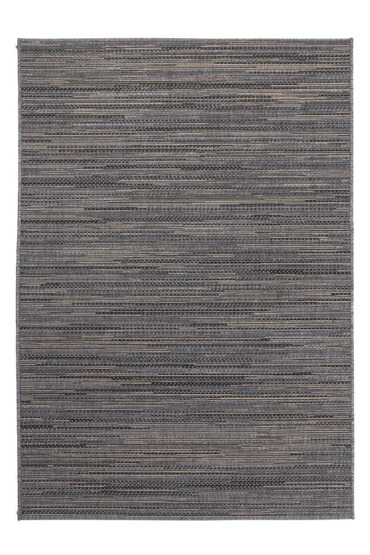 Sunset 600 Outdoor and Kitchen Grey Rug with Jagged Lines - Lalee Designer Rugs