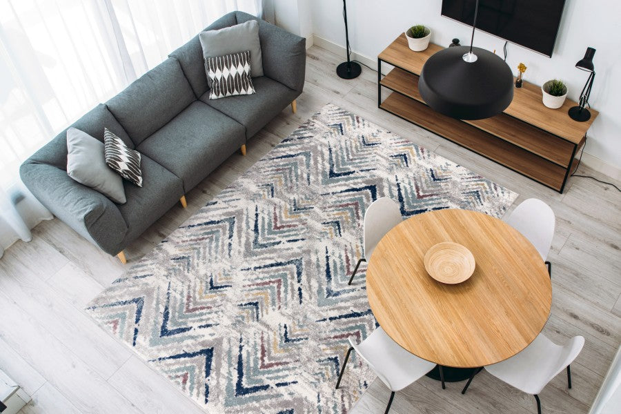 Tirana 402 Multi Colour Modern Rug
