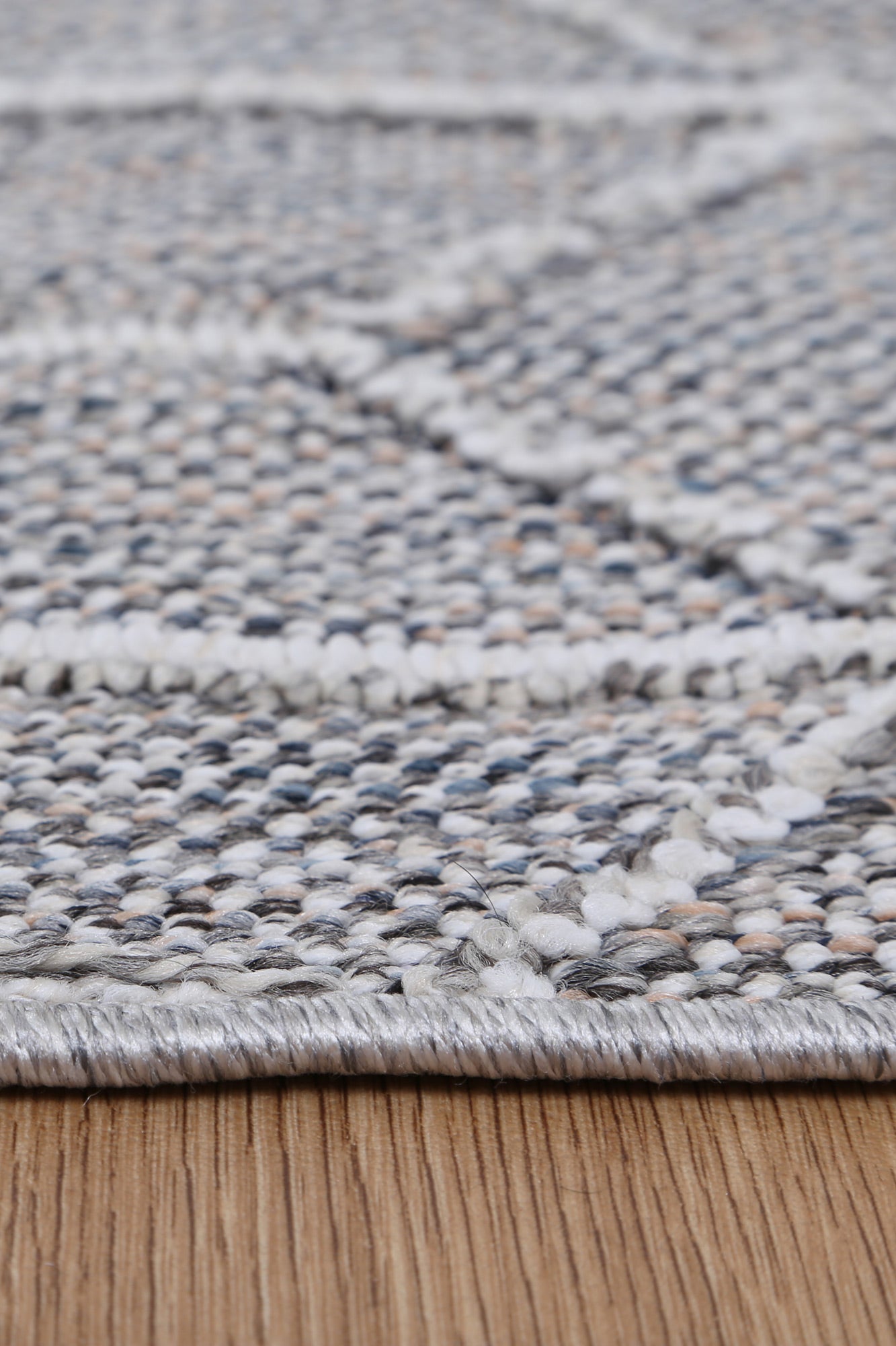 Valentina Sikua Grey Geometric Flatweave Rug