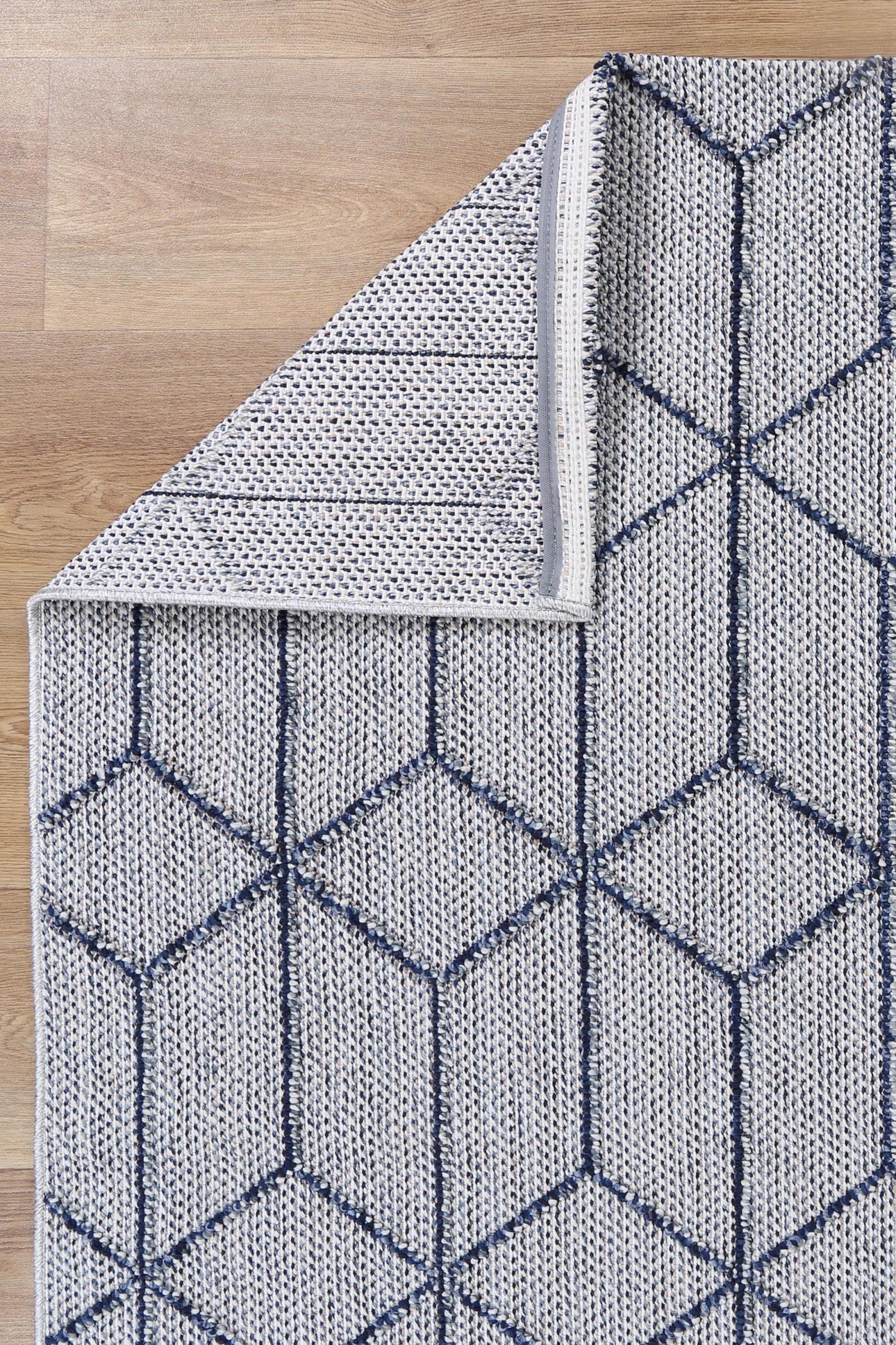 Valentina Greenslade Charcoal Geometric Flatweave Rug