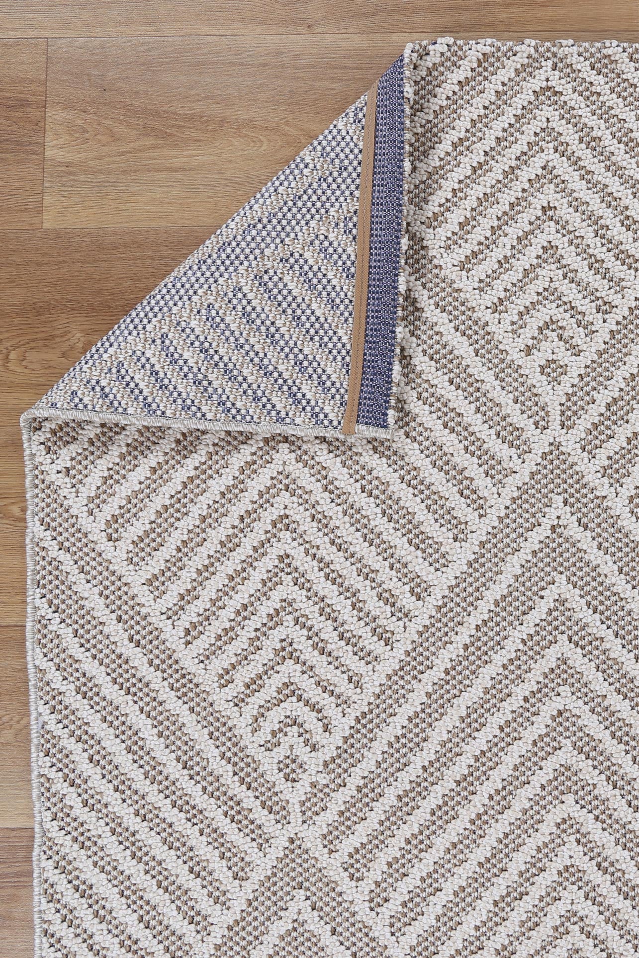 Valentina Onika Beige Geometric Flatweave Rug