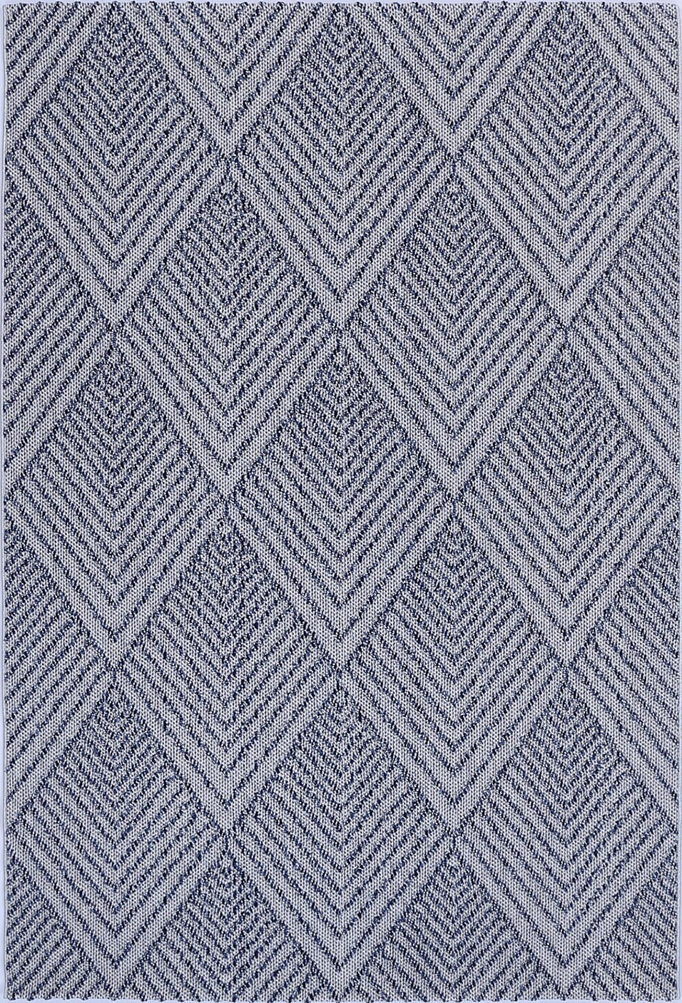 Valentina Naka Charcoal Geometric Flatweave Rug
