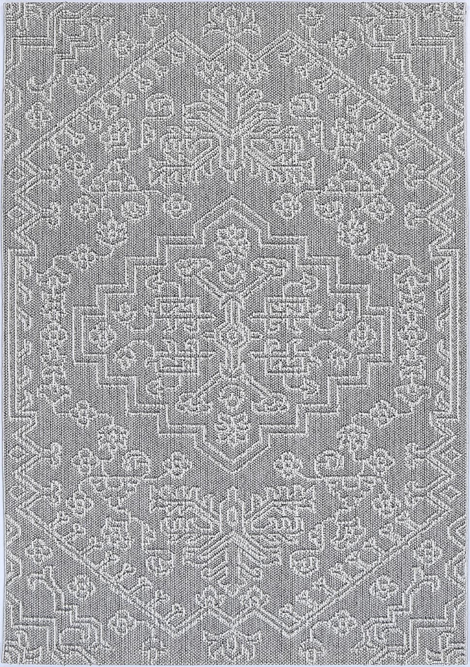 Valentina Bule Ash Tribal Flatweave Rug