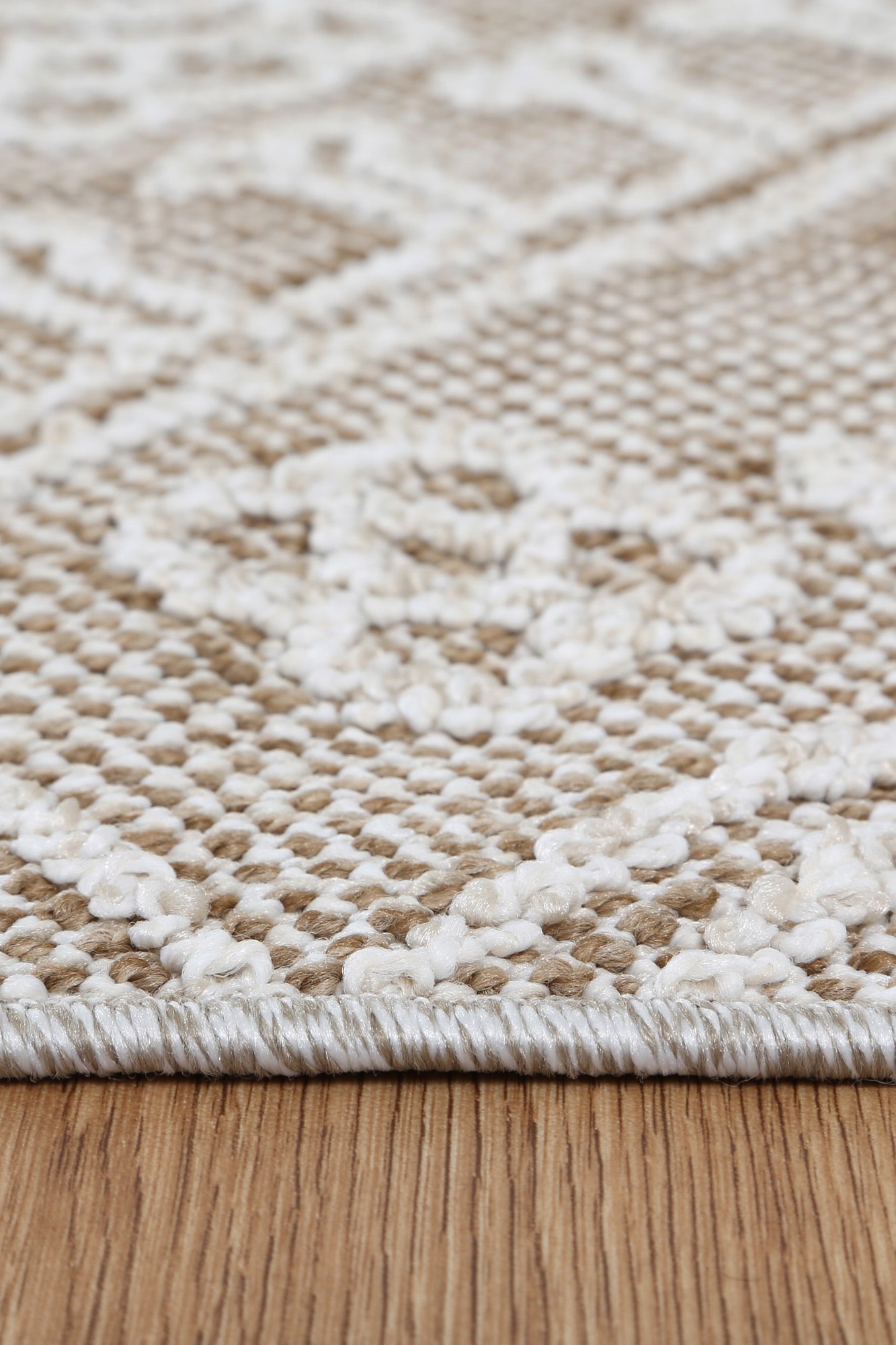 Valentina Waita Beige Tribal Flatweave Rug