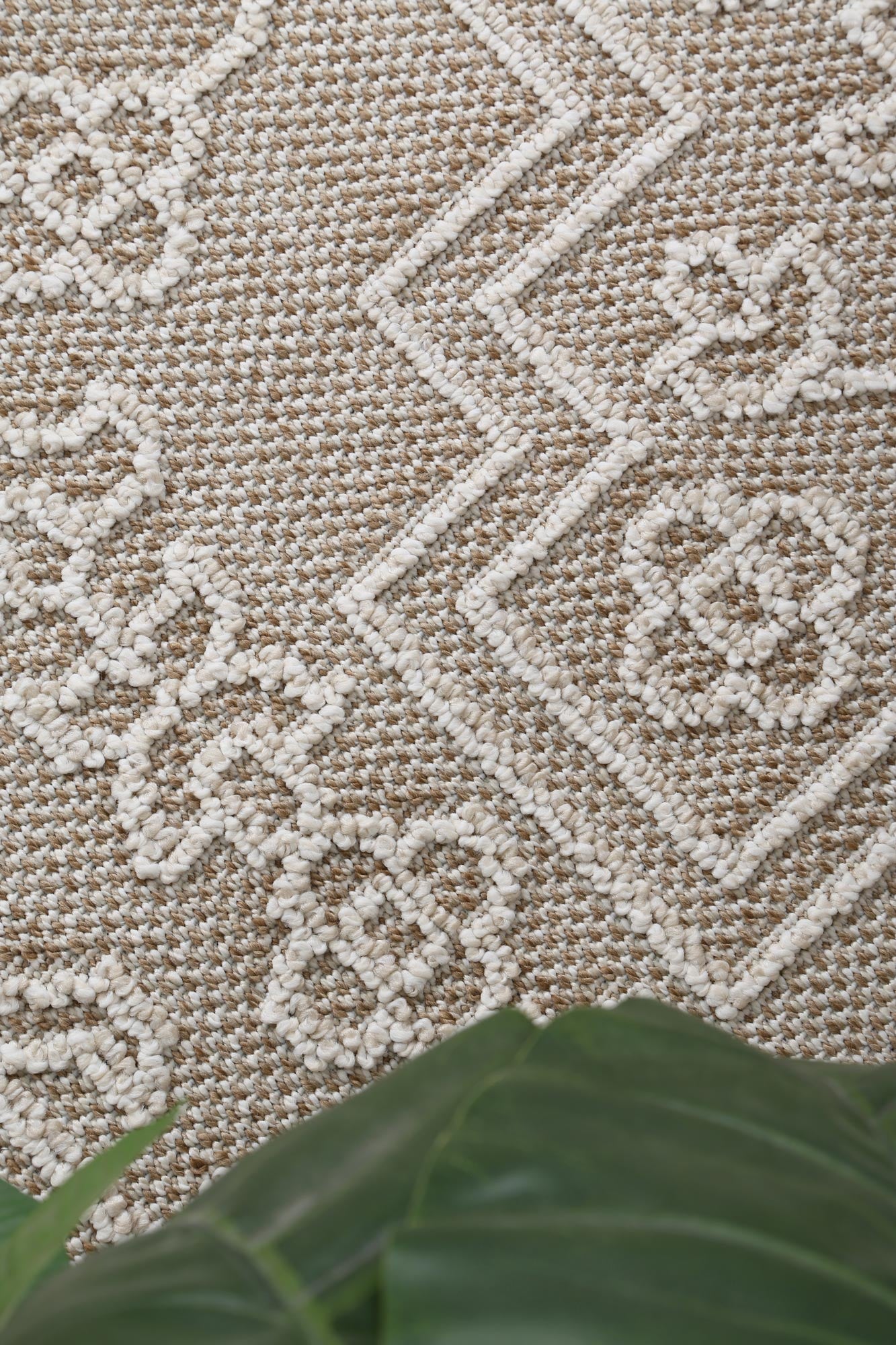 Valentina Waita Beige Tribal Flatweave Rug