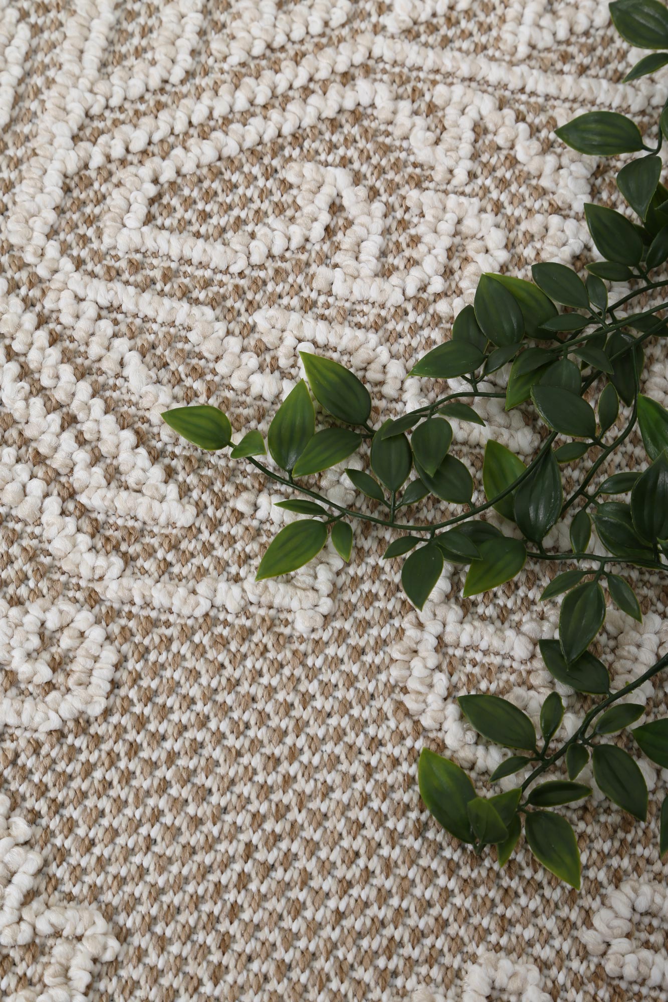 Valentina Waita Beige Tribal Flatweave Rug
